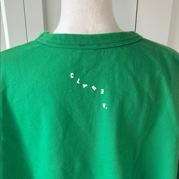 Clare V Tout Va Bien Green Sweatshirt 2XL - Picture 6 of 9